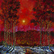 Ford Smith's' Winter Blush 36 x 24 painting for sale at the Milan Art Gallery in Downtown Fort Worth Texas